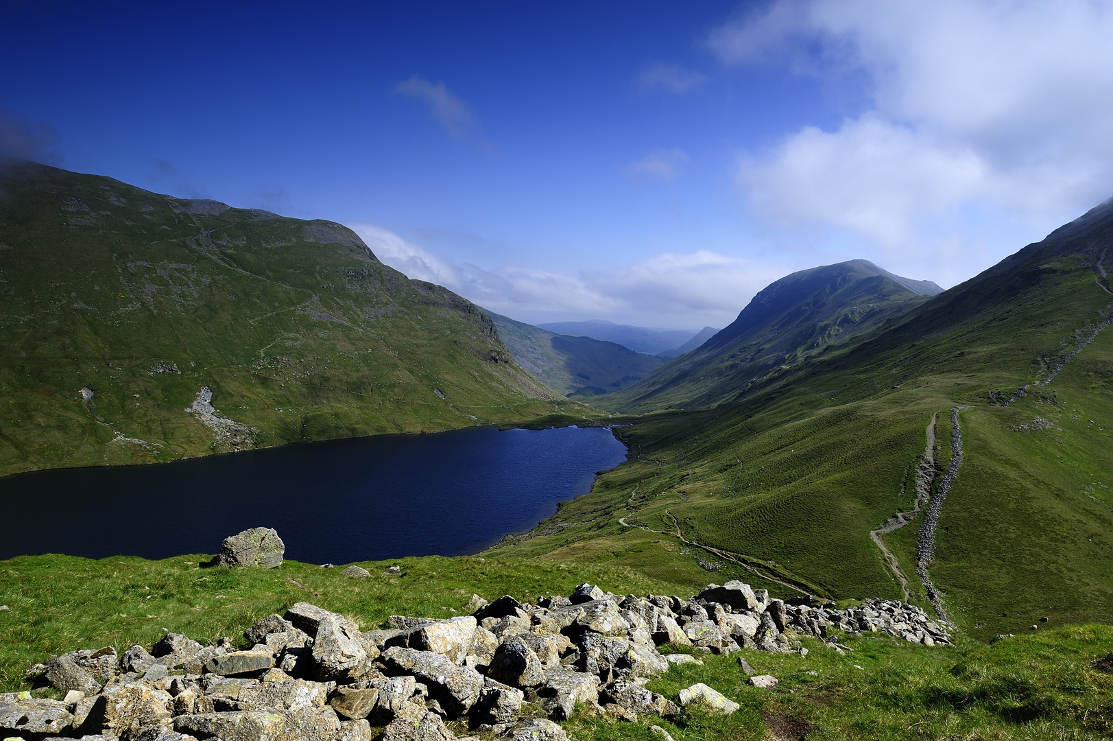 An image depicting the trail Troutbeck to Gatesgarth Farm Walk and its surrounding area.