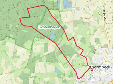 Lichtenhagen Loop via Unterer Mühlenteich