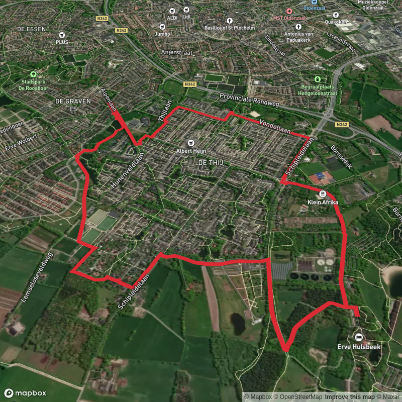 Twentw Rondje Oldenzaal and Hunenveld Weg