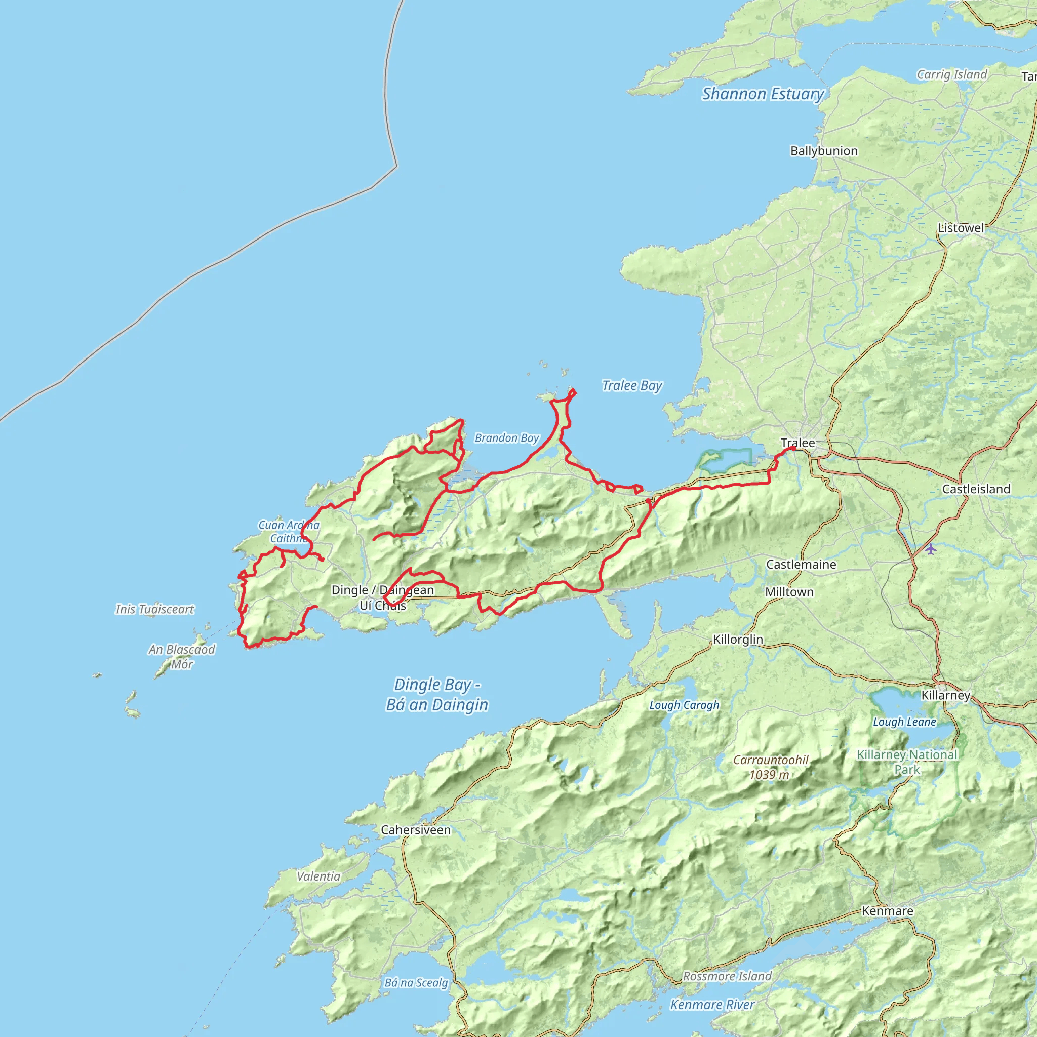 Dingle Way 11-Day Gentle Tour (Hillwalk Tours) mobile static map