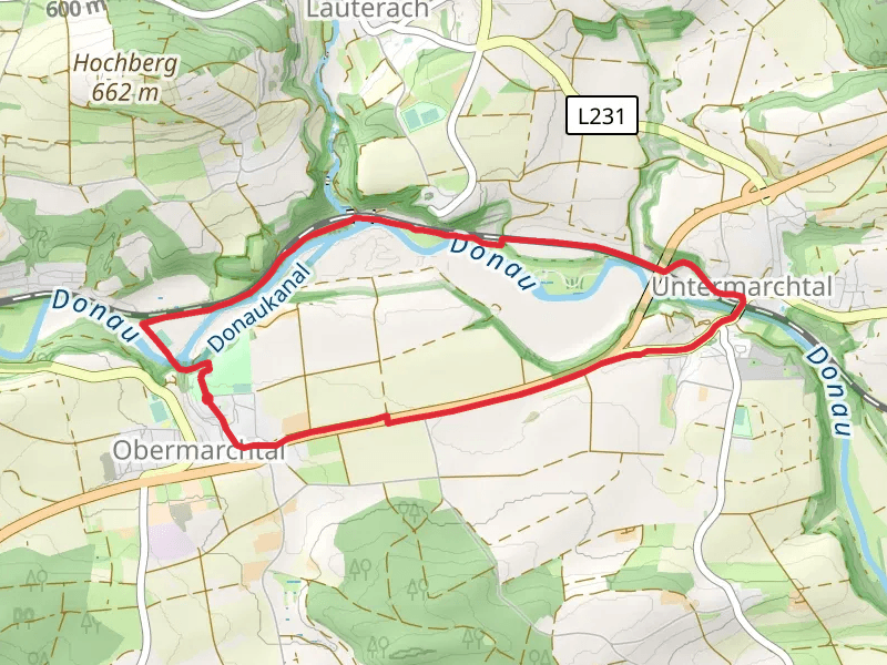 Obermarchtal to Untermarchtal Loop via River Donau