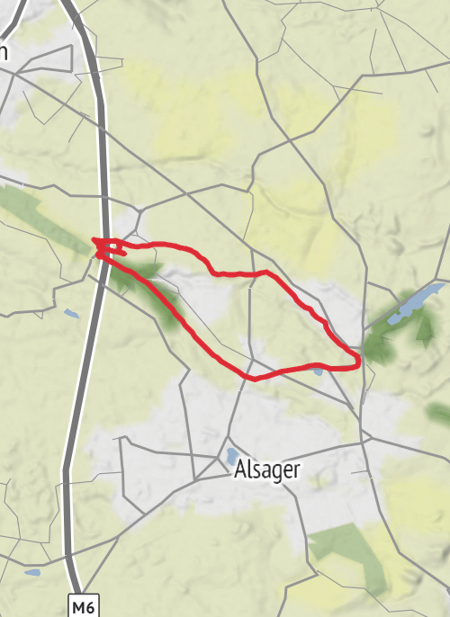 Hike from Hassall mobile static map