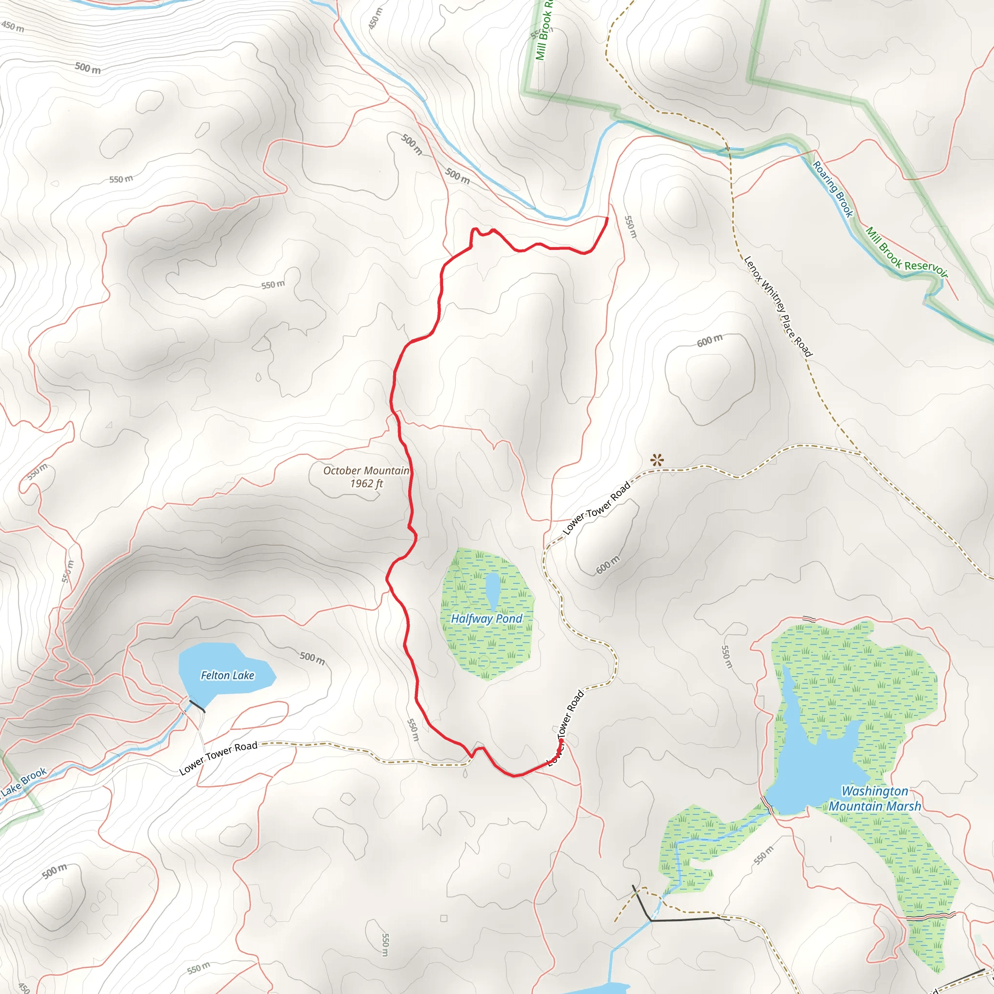 Felton Trail mobile static map