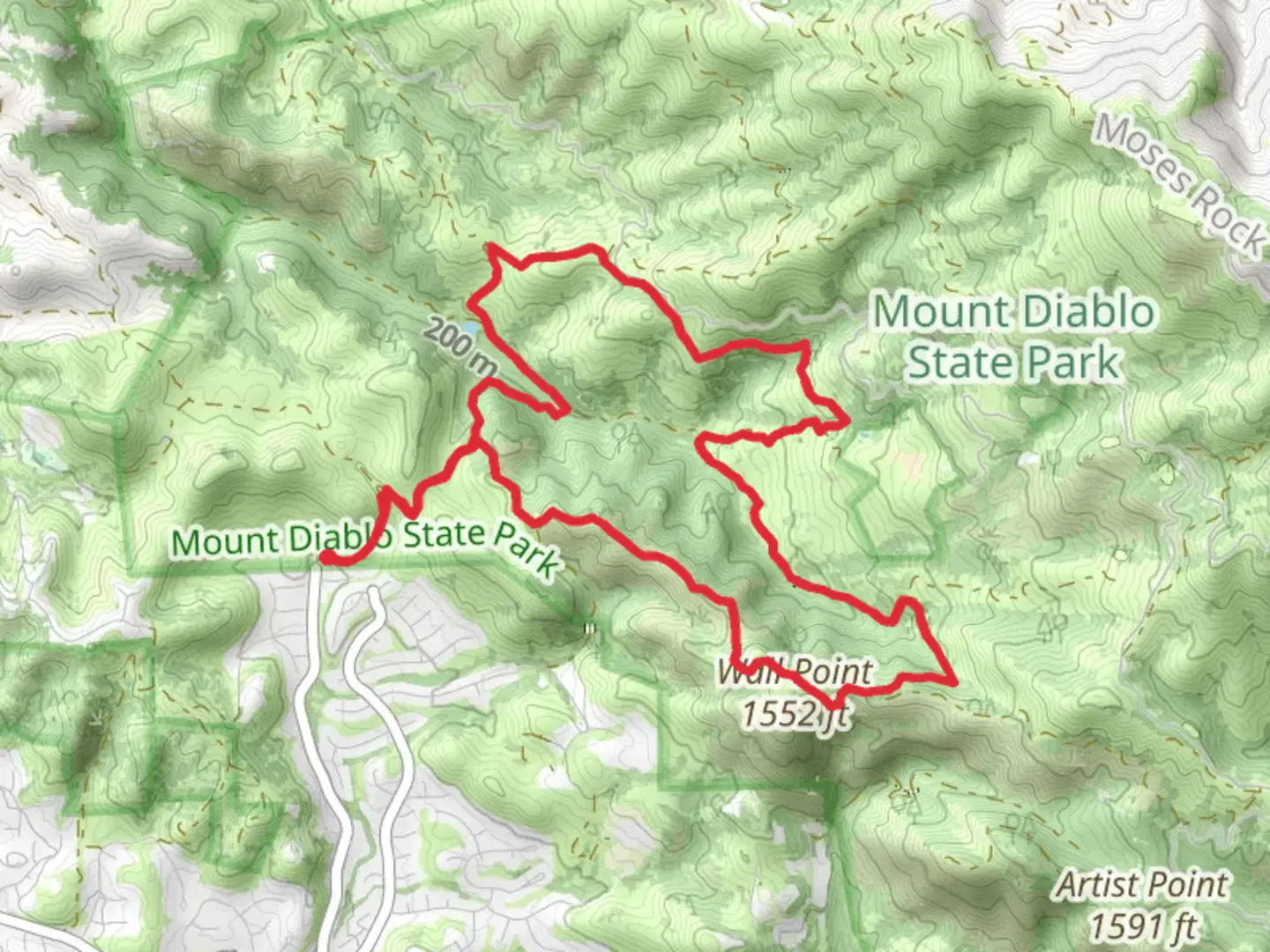 An image depicting the trail ADT California and Buckeye Loop Trail and its surrounding area.