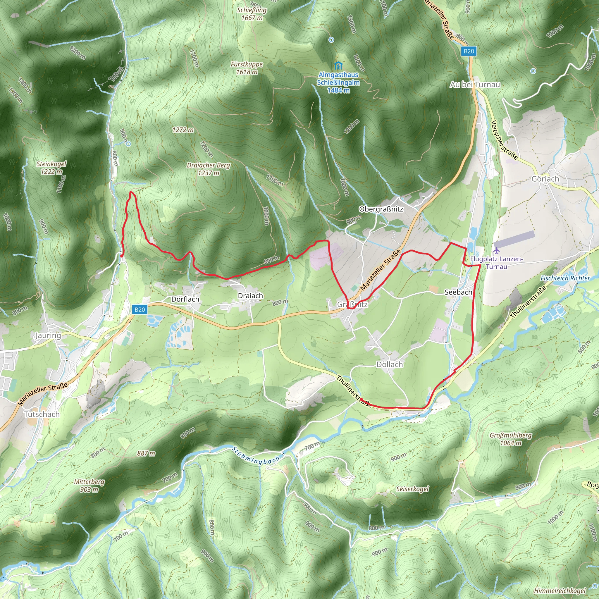 Zoag ma wos Steig - Aflenz mobile static map