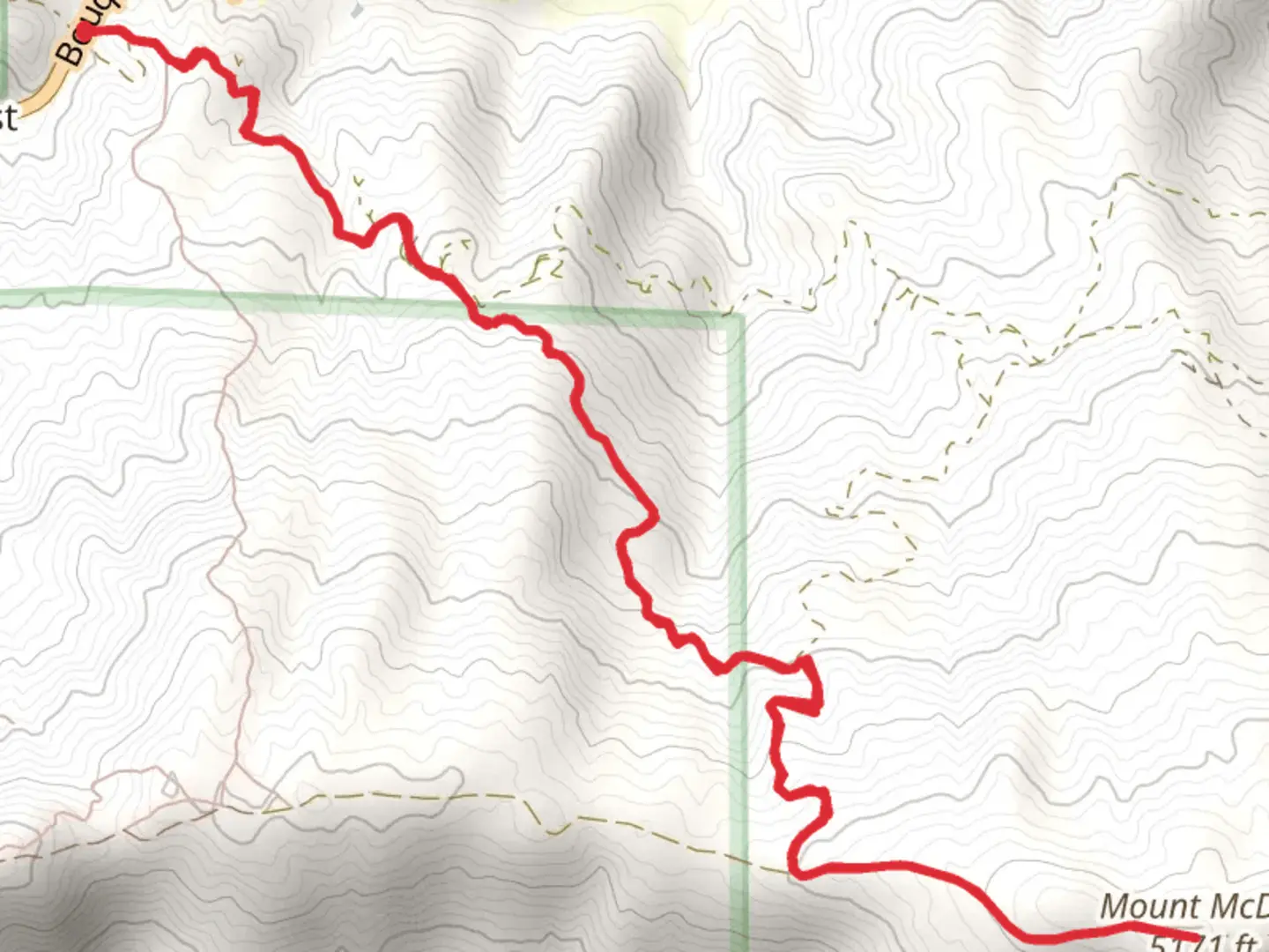 An image depicting the trail Mt McDill Trail and its surrounding area.