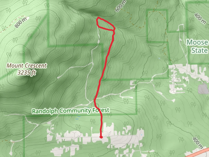 Ice Gulch Path and Moose Brook