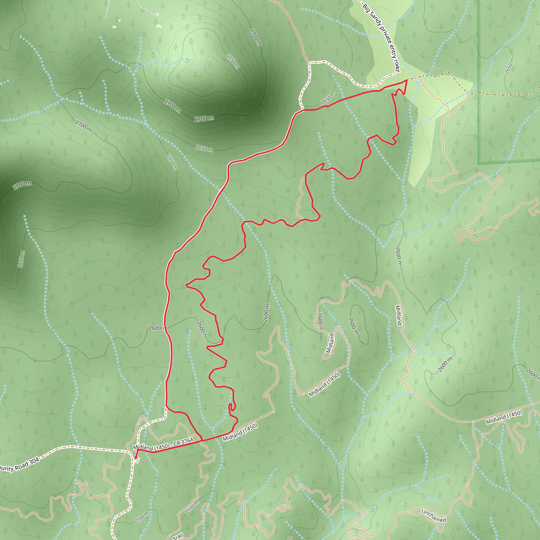 Sausage Link Loop mobile static map