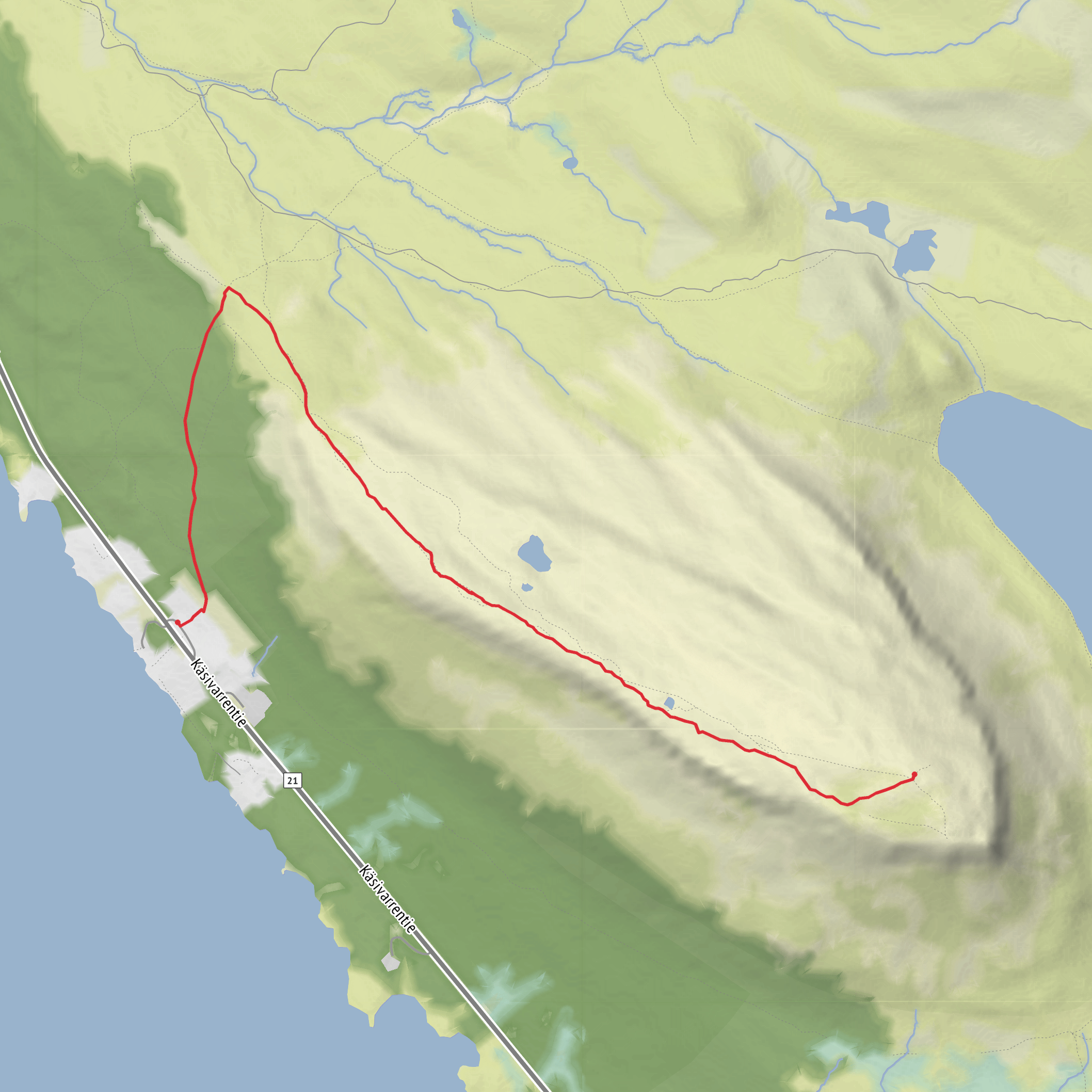 Saana Fell, Finland - Frankie mobile static map