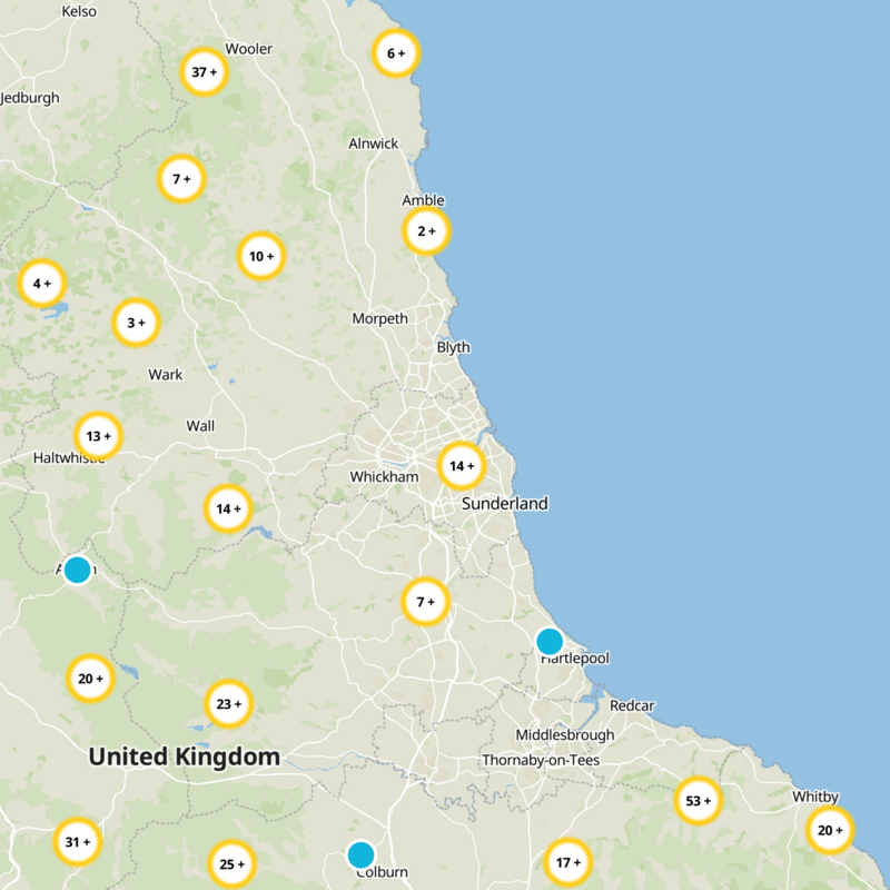 Tyne and Wear Static Map