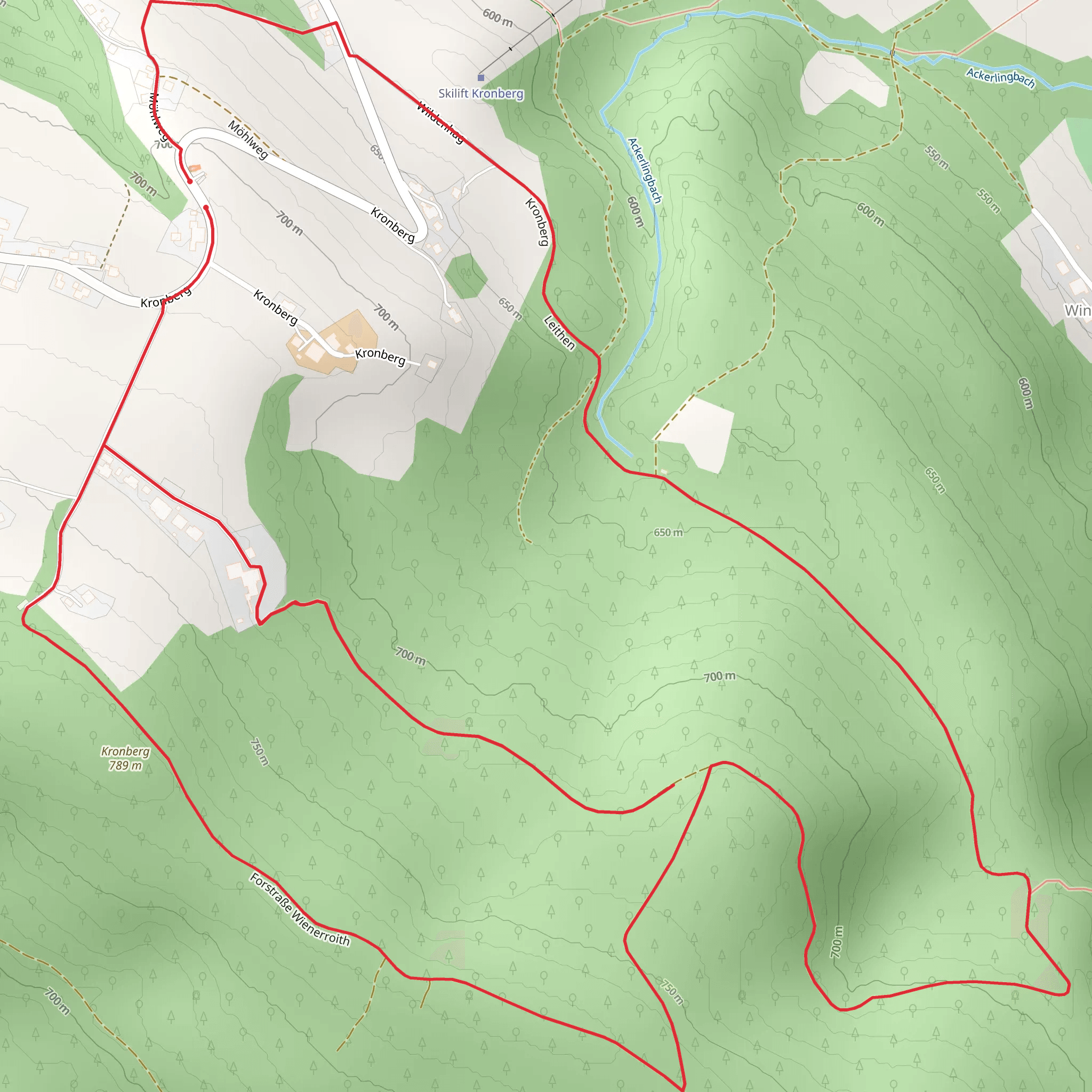 Kronberg Looped Road mobile static map