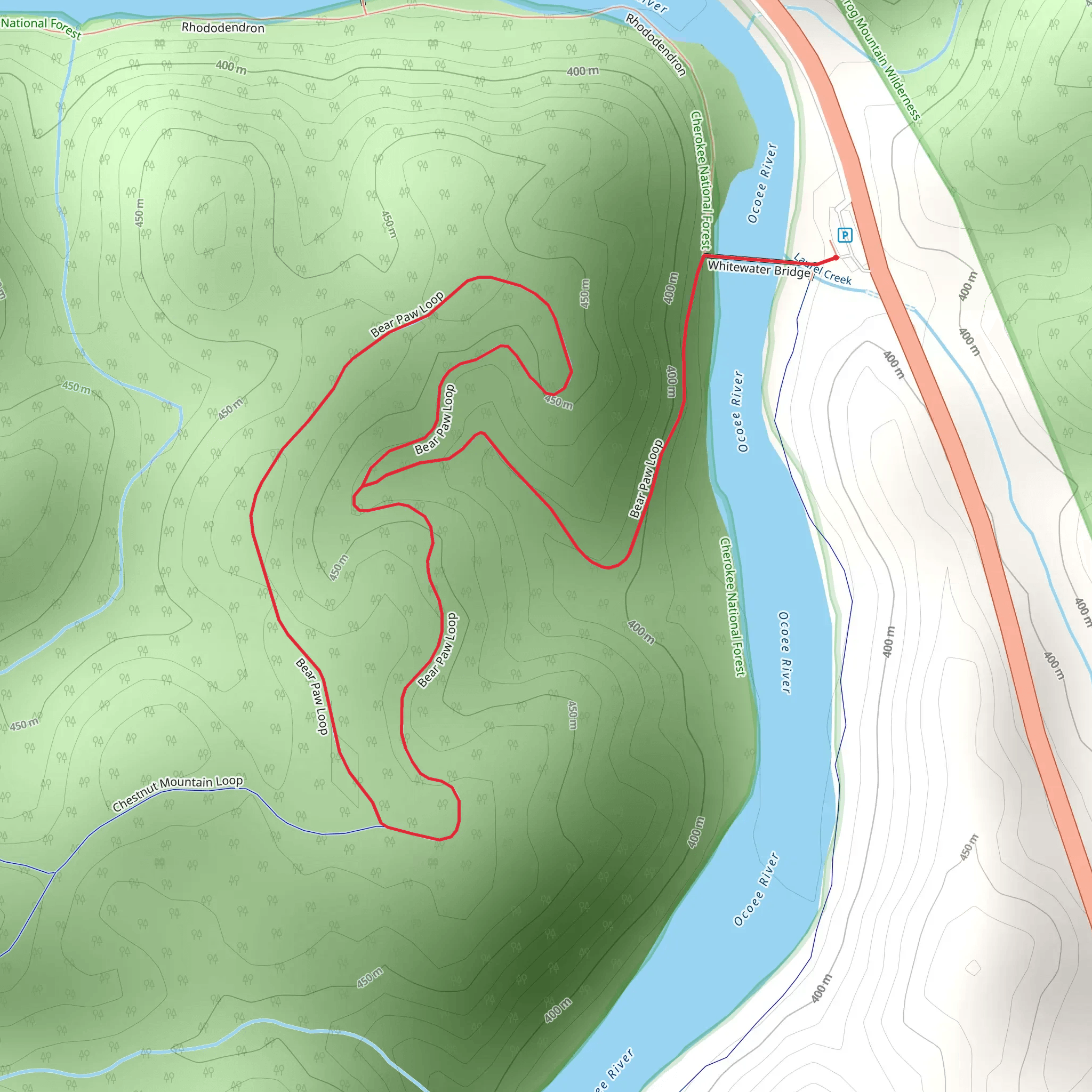 Bear Paw Loop mobile static map