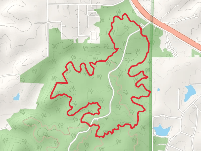 Wolf Creek Loop Trail from Outer Road