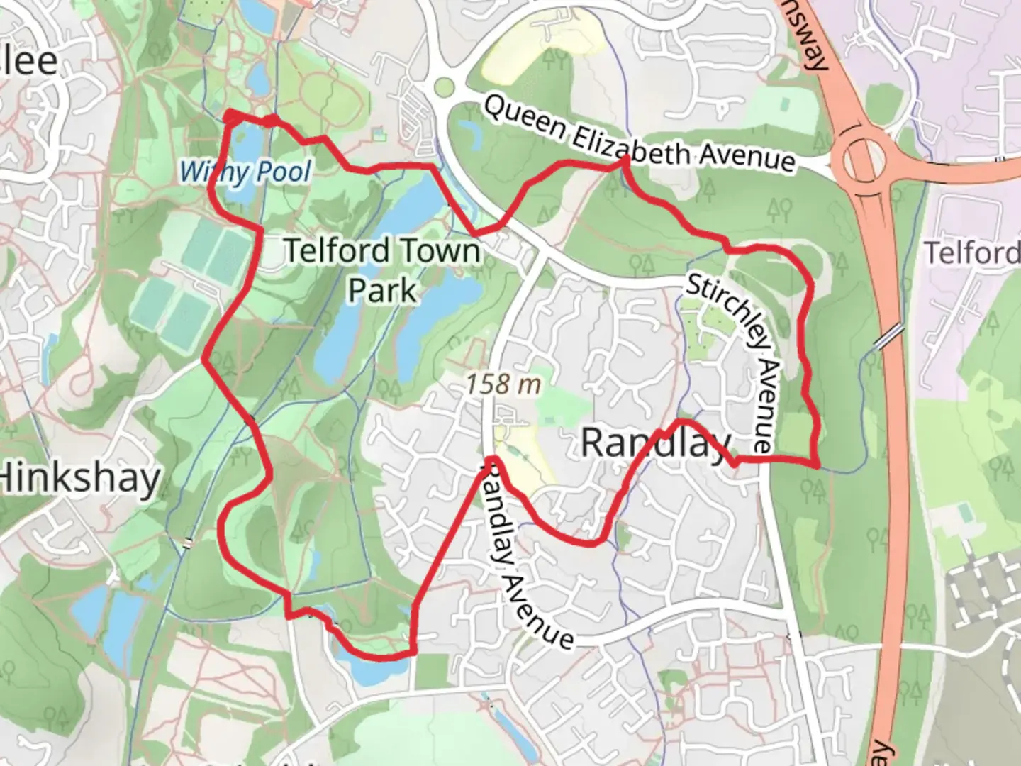 An image depicting the trail Randlay Valley and its surrounding area.