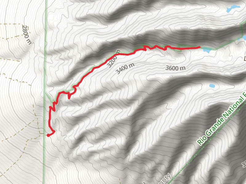 Lake Como via Mount Blanca Road