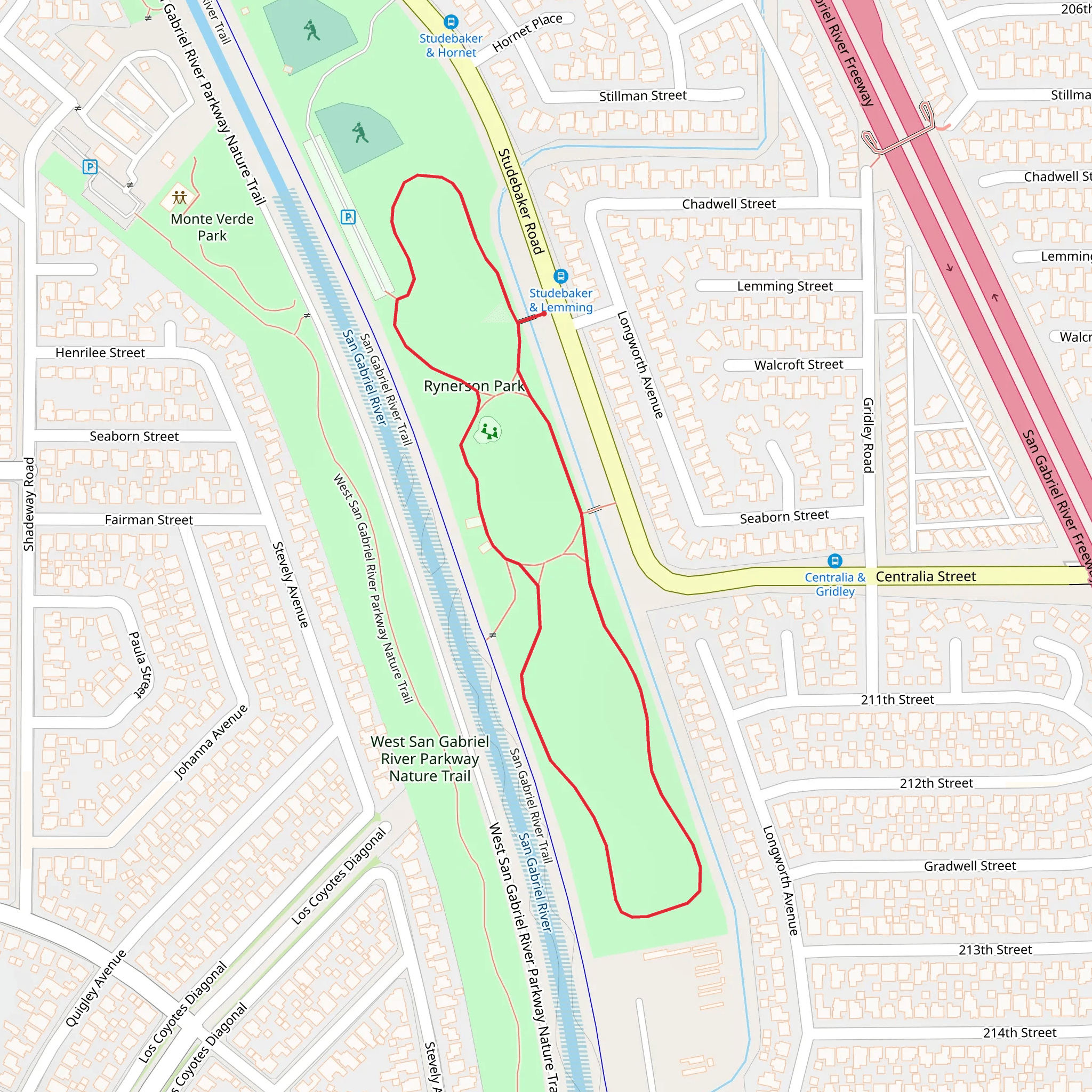 Studebaker Road Loop mobile static map