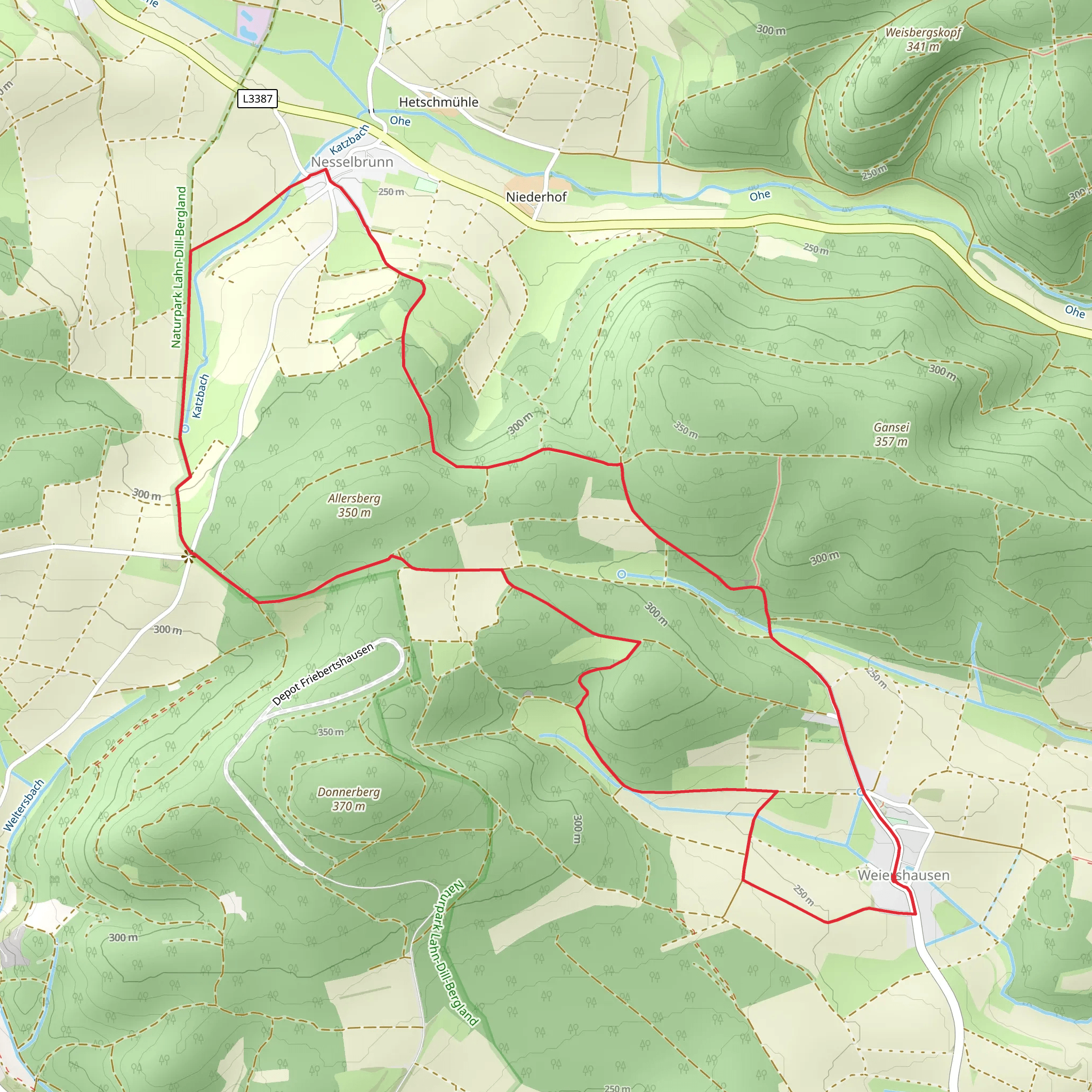 Marktweg and Weiershaeuser Strasse mobile static map