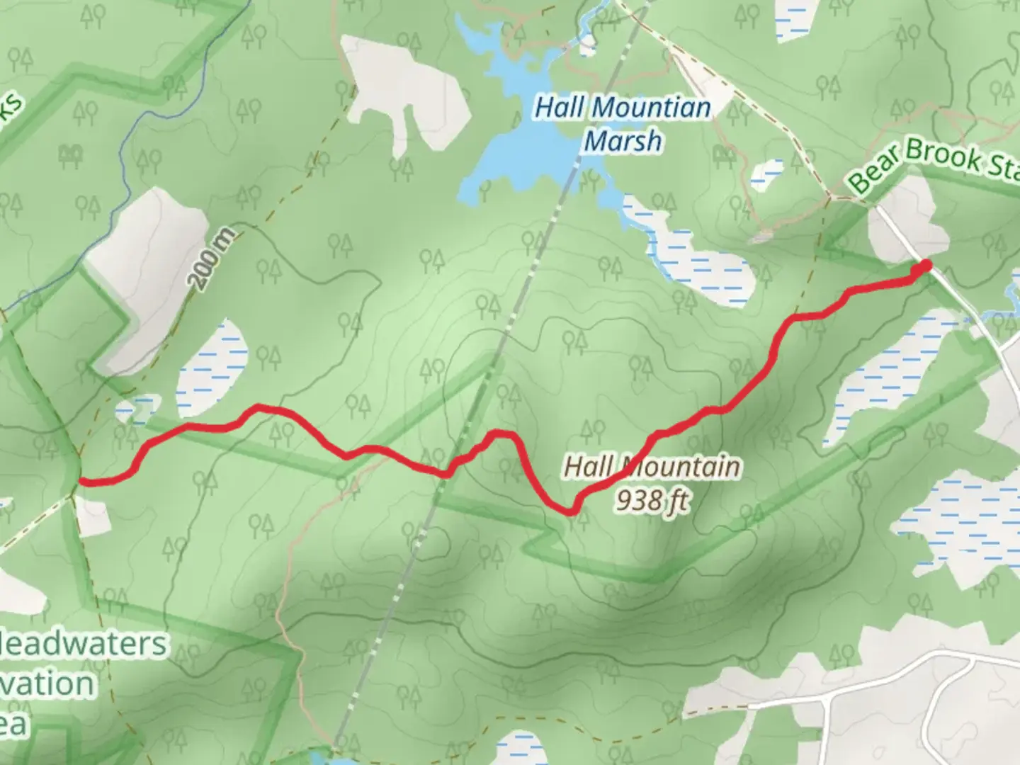 An image depicting the trail Hall Mountain Trail and its surrounding area.