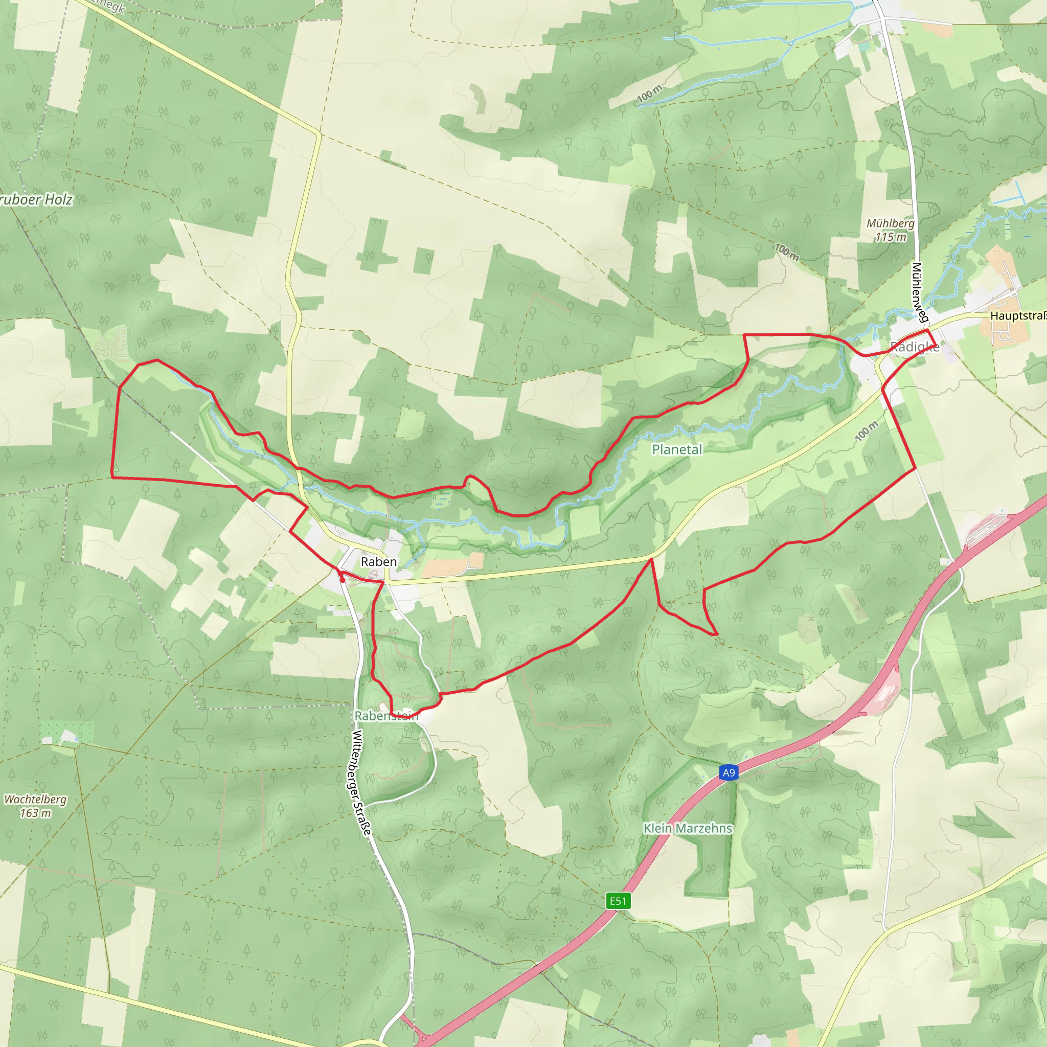 Bergmolchwanderweg Loop mobile static map