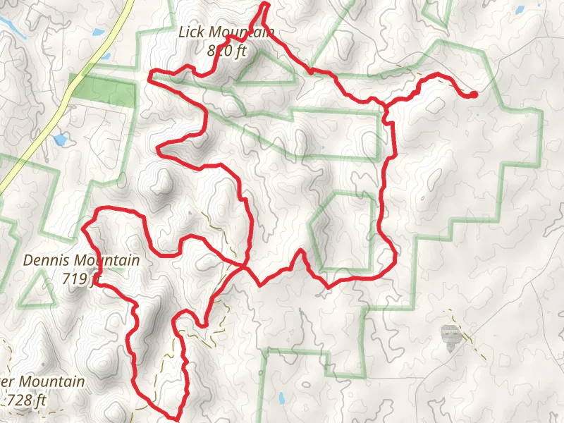 Lick Mountain via Uwharrie Loop Trail