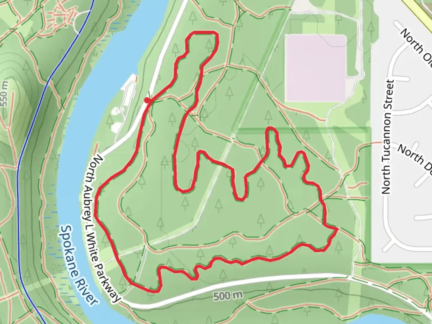 An image depicting the trail Lemon Flats Loop and its surrounding area.