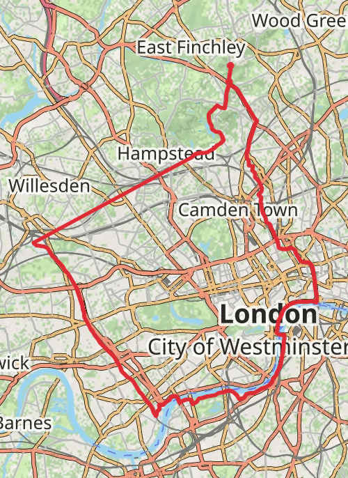 Haringey Cycling mobile static map