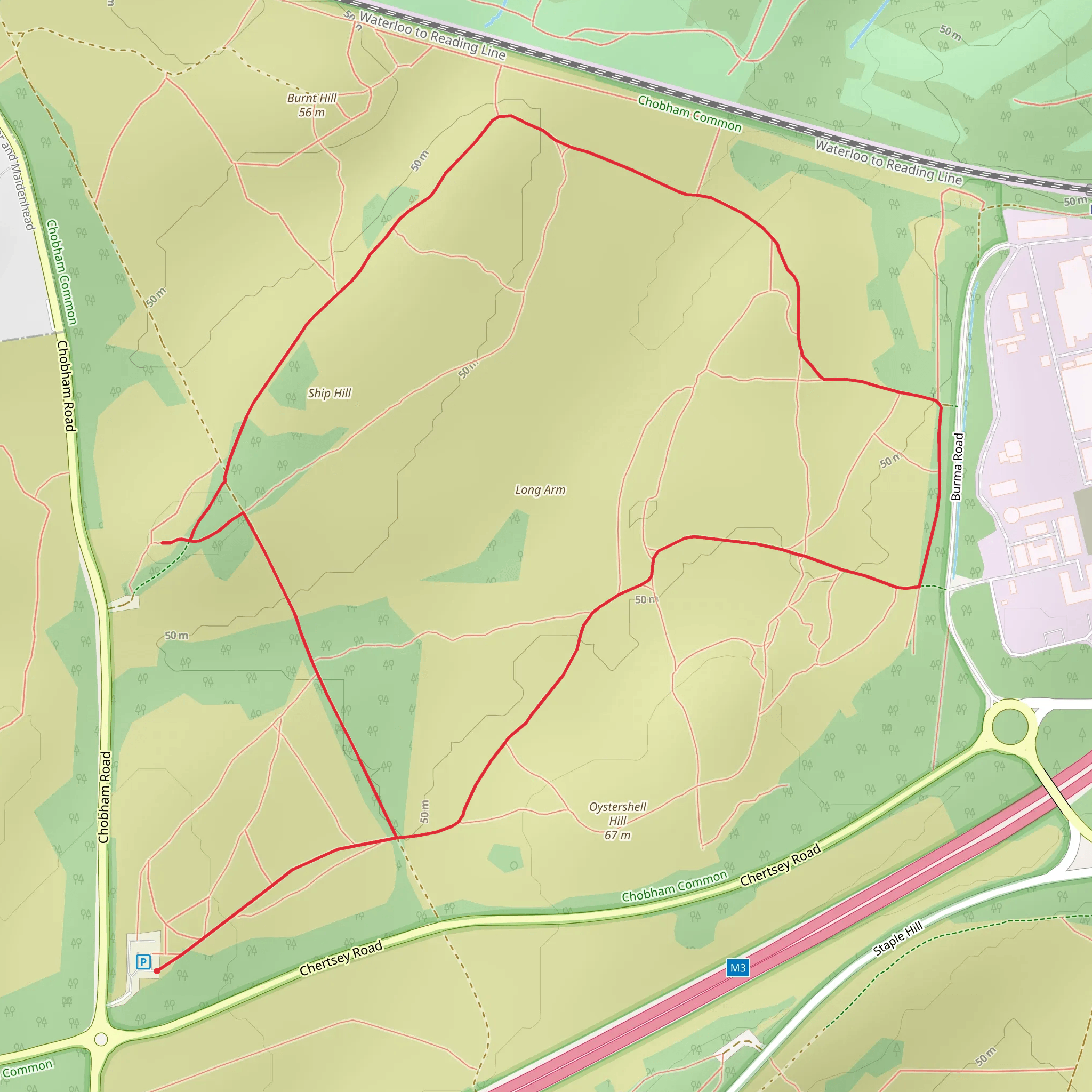 Chobham Common and Memorial Cross Loop | Surrey | England
