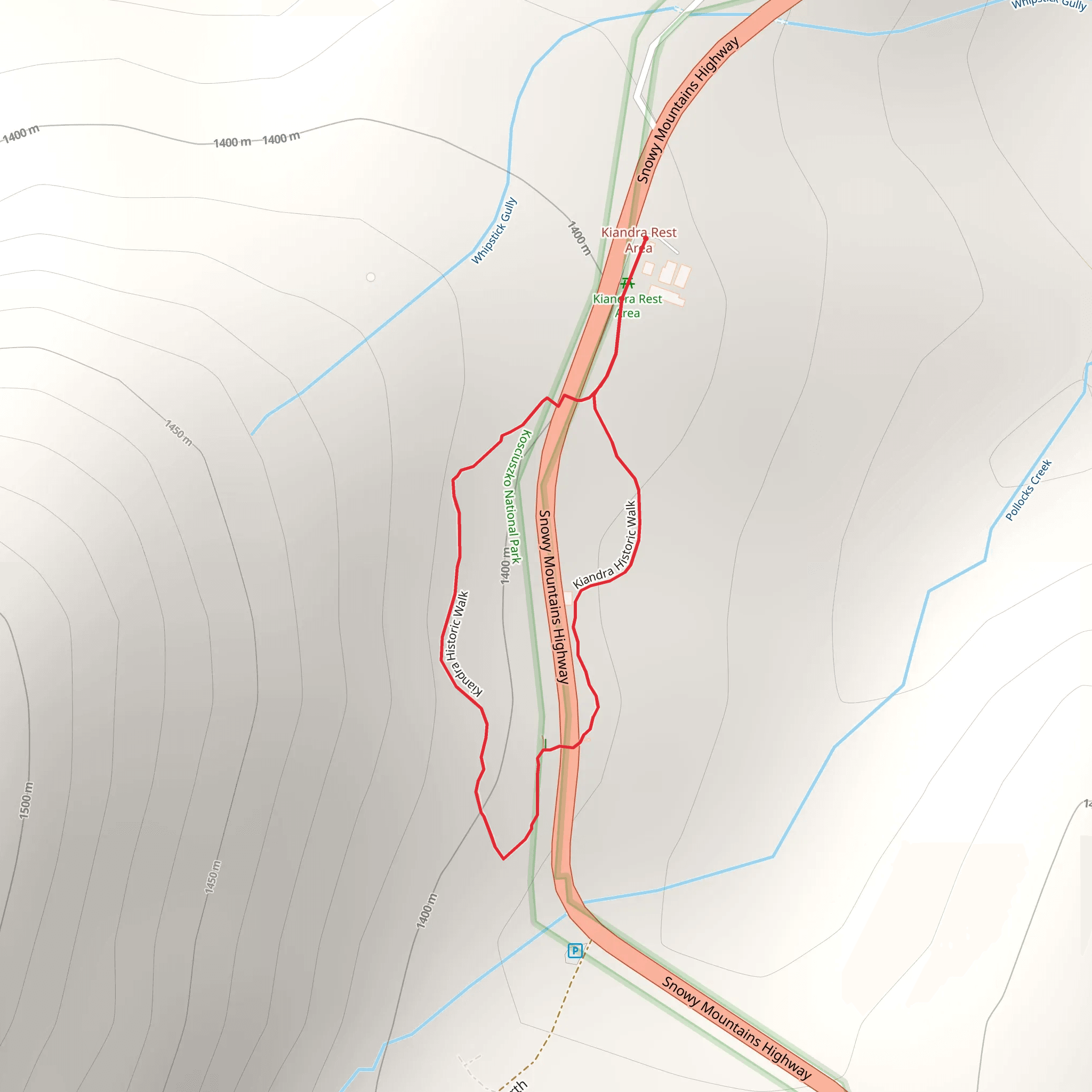 Kiandra Heritage Track mobile static map
