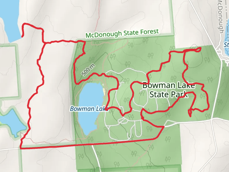 Bowman Lake State Park Loop Trail