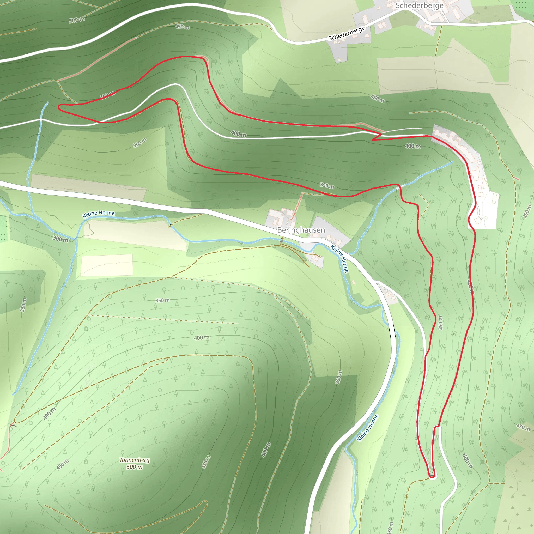Beringhausen Loop mobile static map