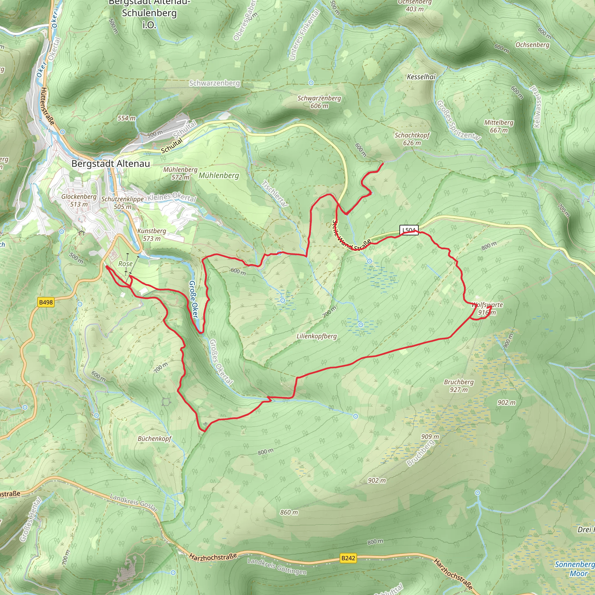 Wolfswate Loop mobile static map