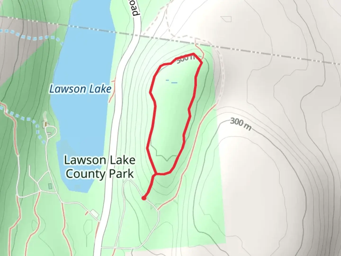 An image depicting the trail Summit Loop Trail Loop from Upper Camp Road and its surrounding area.