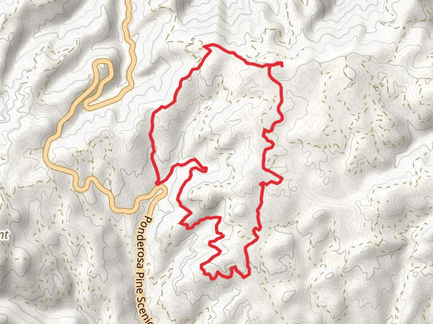 An image depicting the trail Lower Banner Trail, Elkhorn Loop and Alpine Trail and its surrounding area.
