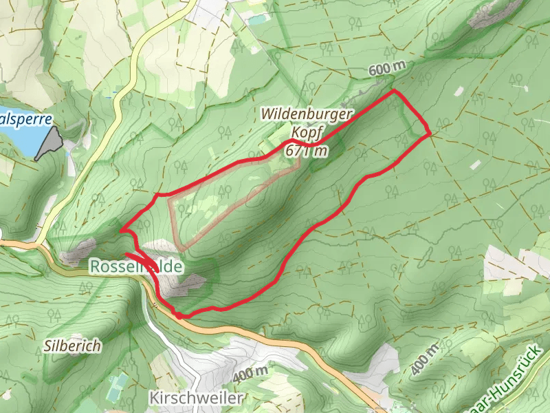 Rosselhalde, Wildenburger Kopf and Konigswald Loop