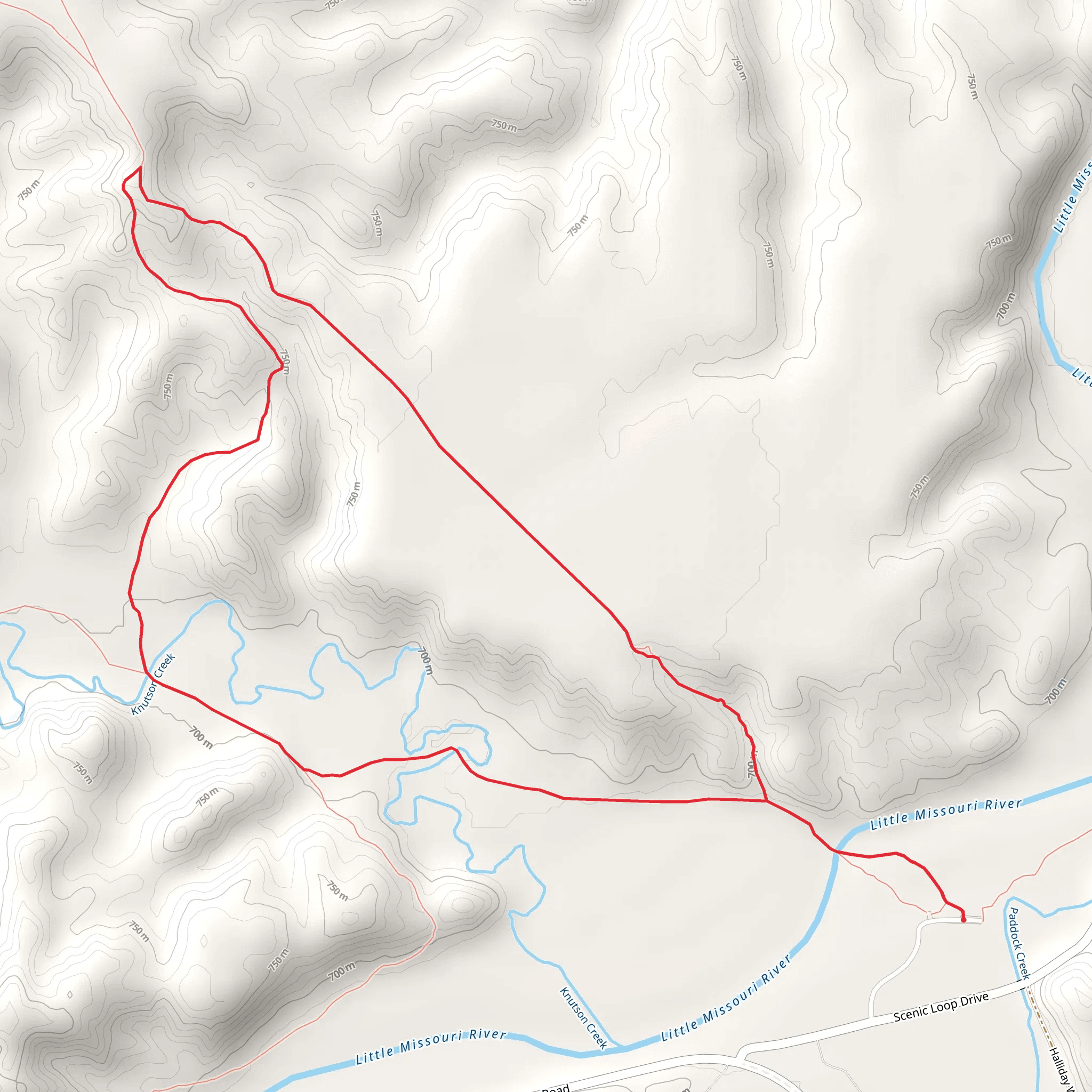 Big Plateau - Ekblom - Maah Daah Hey Loop Trail mobile static map