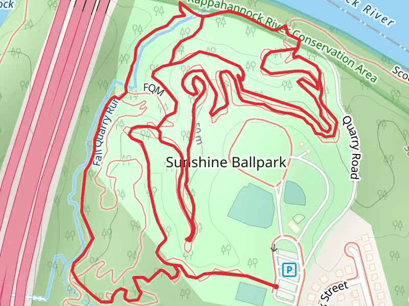 Sunshine, Fall Quarry Run and Naysayer Loop Trail