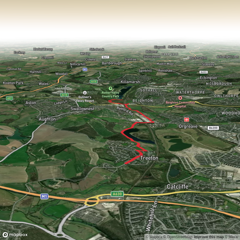 Round Sheffield 9 - Treeton to Rother Valley