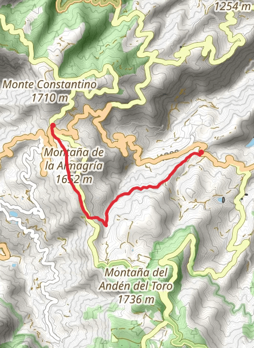 Hike on Hike from Tejeda mobile static map