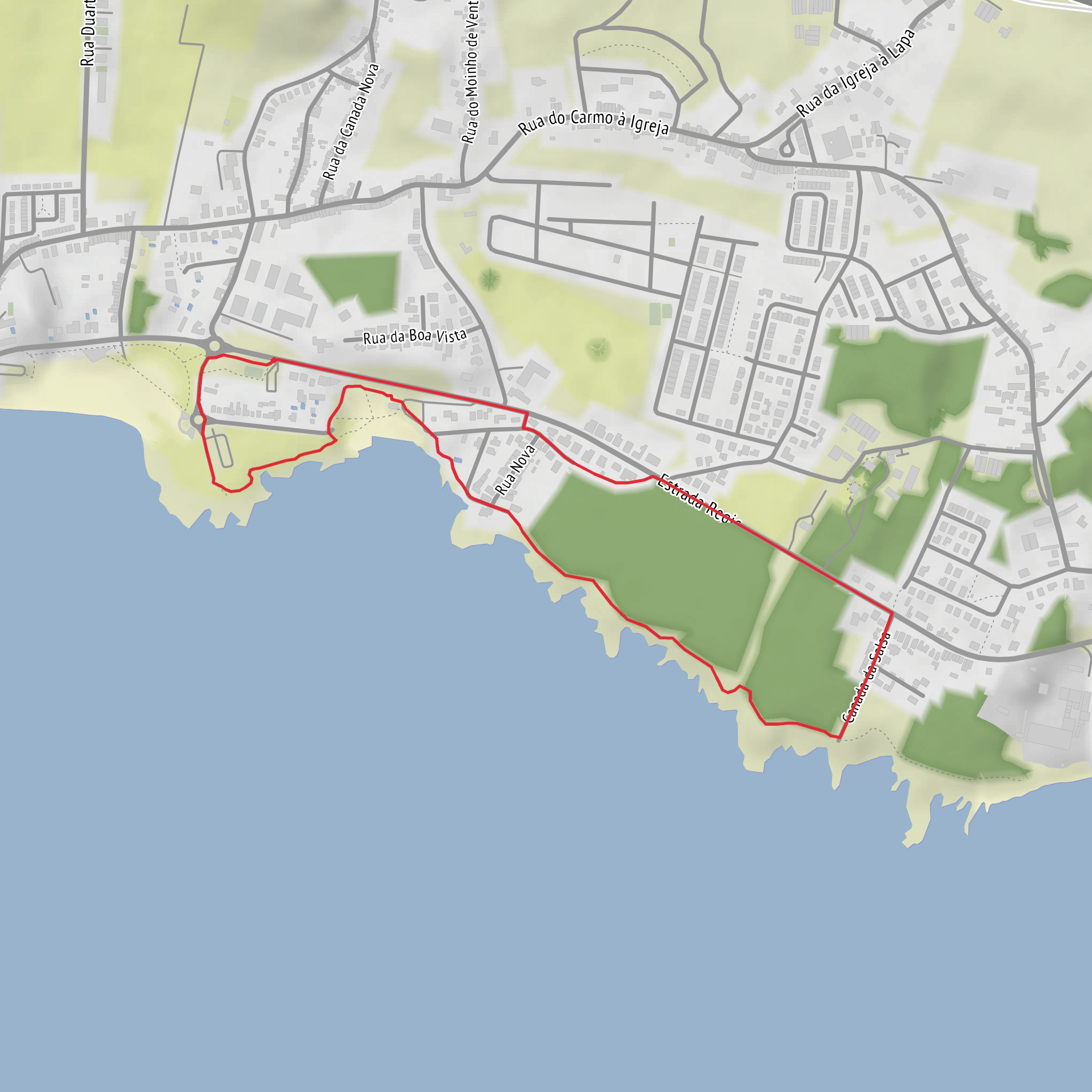 Vinhas de São Caetano and Praia do Populo Loop mobile static map