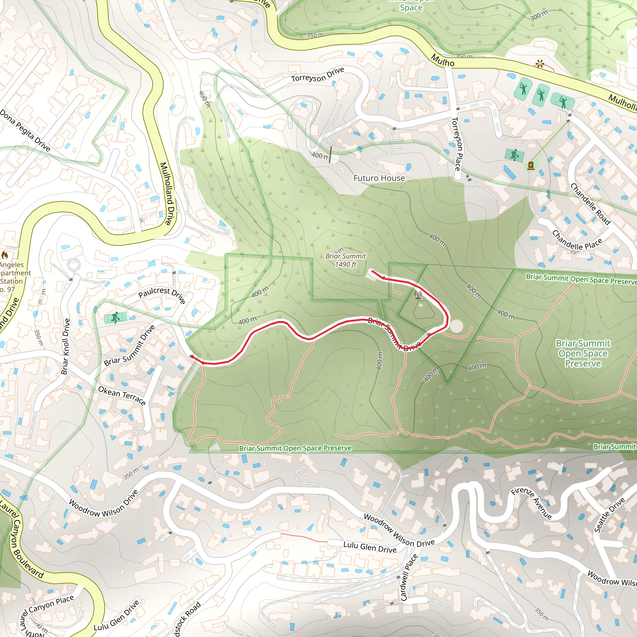 Briar Summit Drive mobile static map