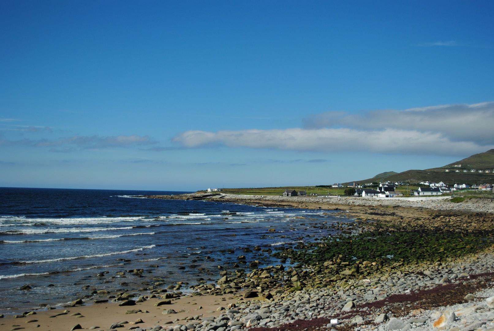 An image depicting the trail Deserted Village Walk Achill Island and its surrounding area.