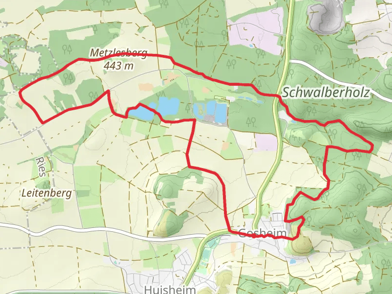 Gosheimer Weiher via Rundwanderweg Monheim 16