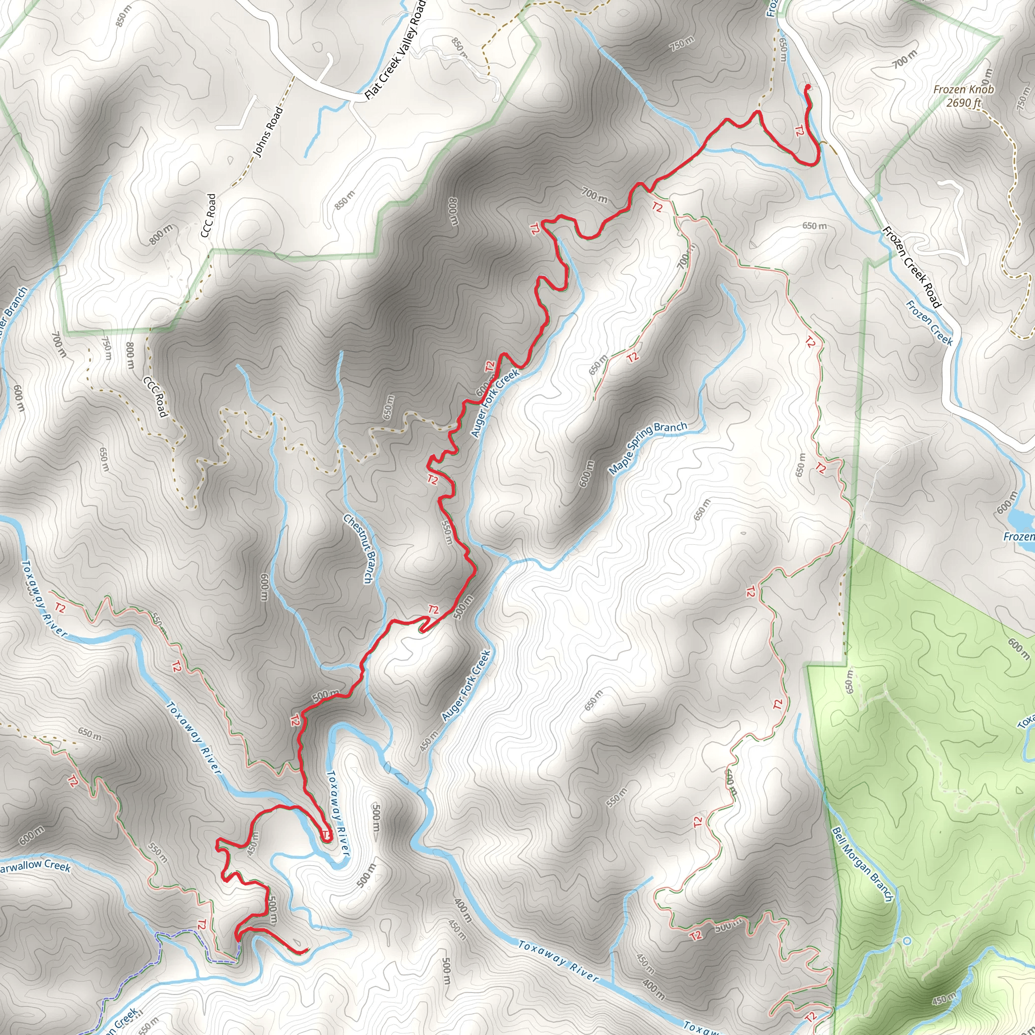 Lime Kiln and Auger Hole Loop Trail mobile static map