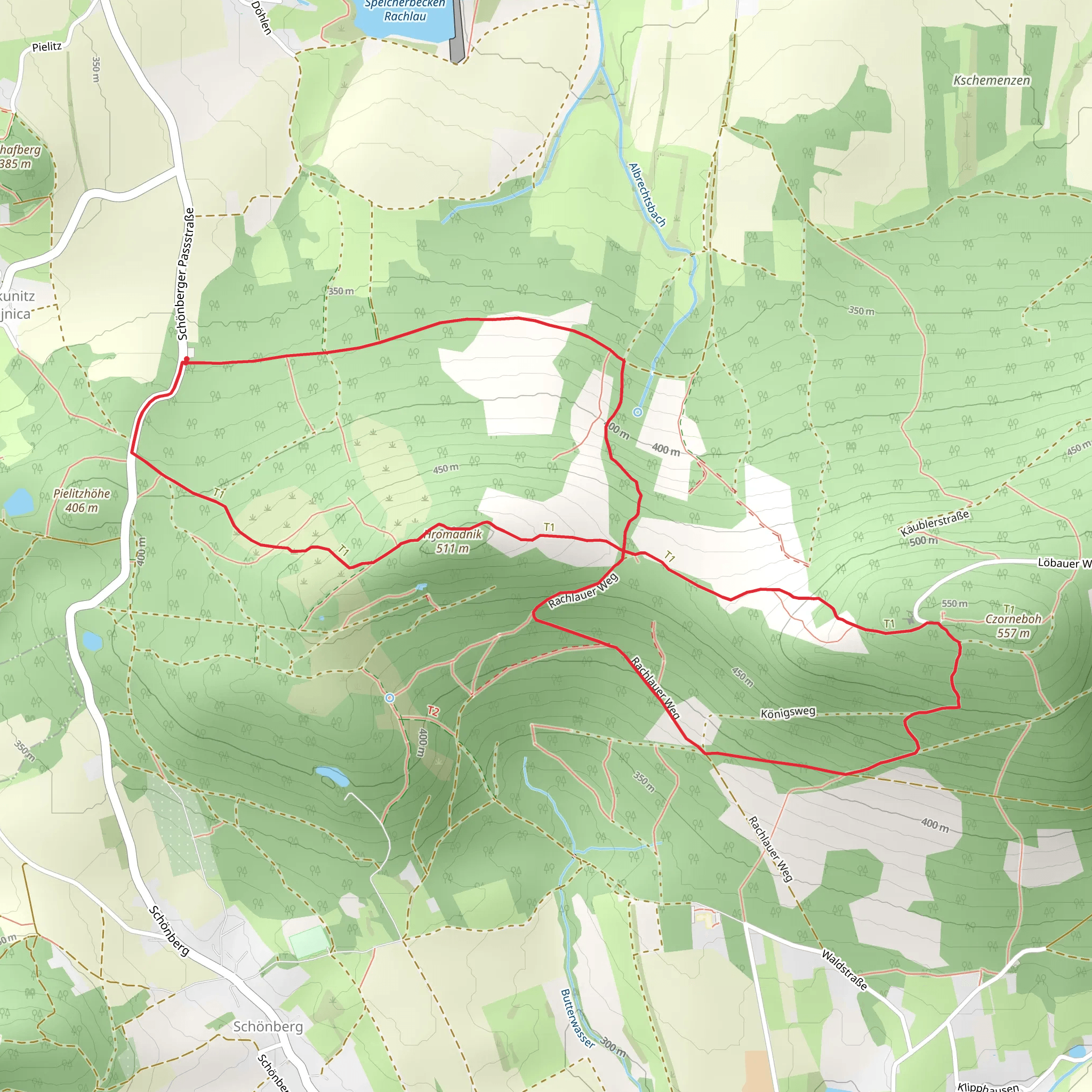 Teufelsfuss Loop mobile static map