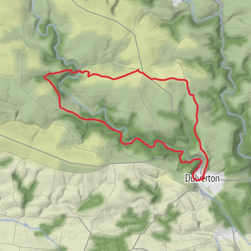 Hike from Dulverton mobile static map