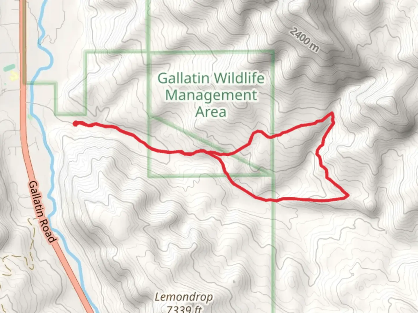 An image depicting the trail Porcupine Creek and First Creek Loop and its surrounding area.