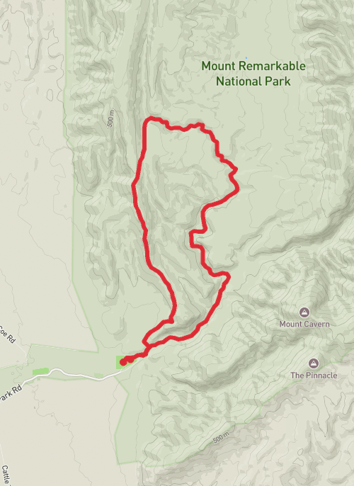 Mt Remarkable Hiking mobile static map