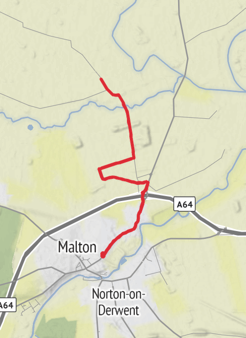 Hike from Malton mobile static map
