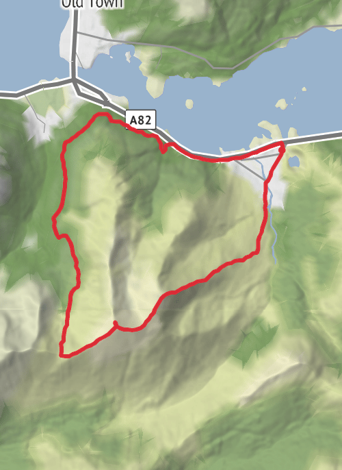 Highlands Hiking mobile static map