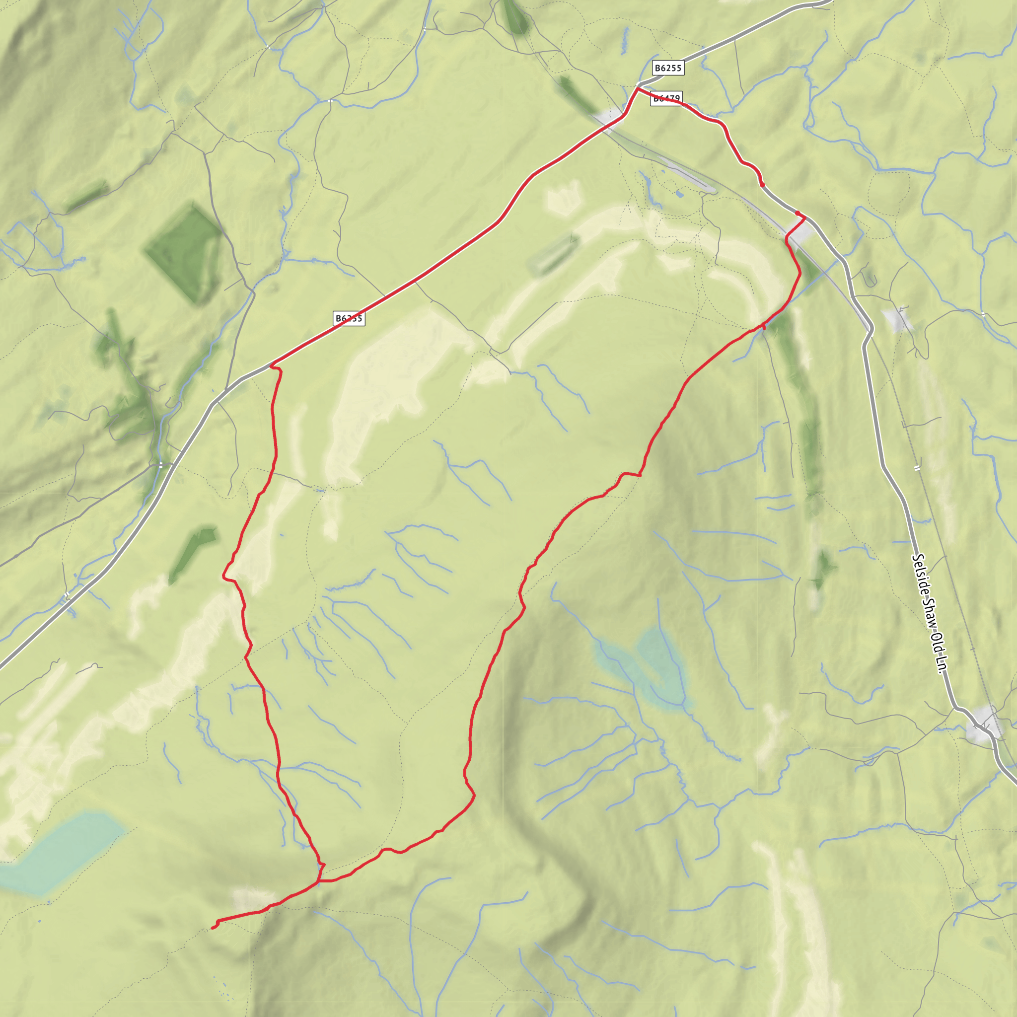 Park Fell, Simon Fell and Ingleborough mobile static map